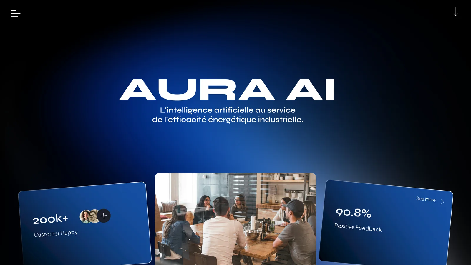 Pitch deck Aura AI – slide données et graphiques sur-mesure, Slidesign